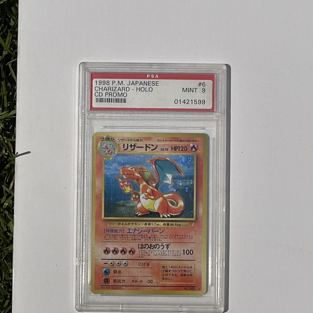Pokemon CD Promo Japanese Charizard (PSA mint 9)